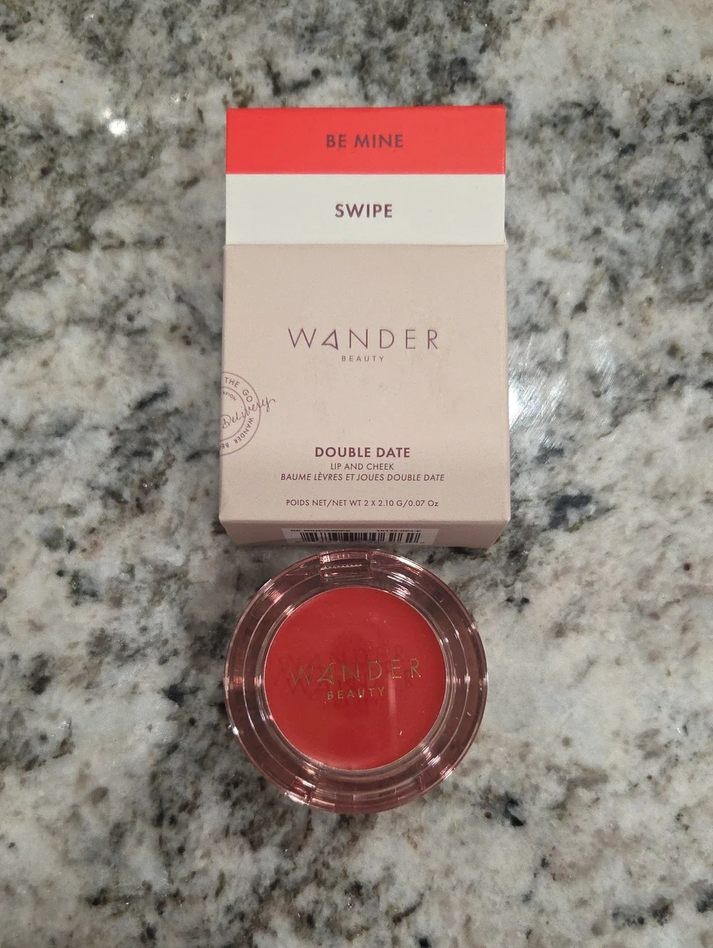 Wander Beauty Double Date Lip & Cheek Cream — Be Mine Red & Swipe